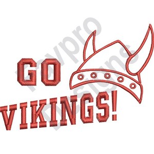 Go Vikings - Machine Embroidery Design