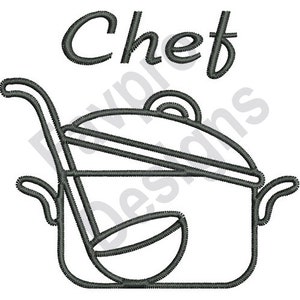 Chefs Stockpot - Machine Embroidery Design