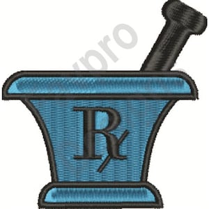 Mortar & Pestle - Machine Embroidery Design