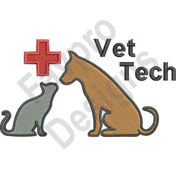 Vet Tech - Machine Embroidery Design