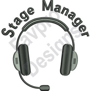 Stage Manager - Machine Embroidery Design