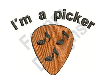 Guitar Picker - Machine Embroidery Design