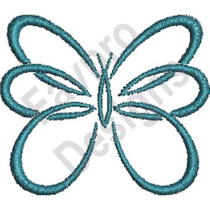 Butterfly Outline - Machine Embroidery Design