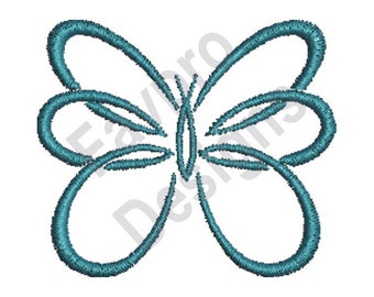 Butterfly Outline - Machine Embroidery Design