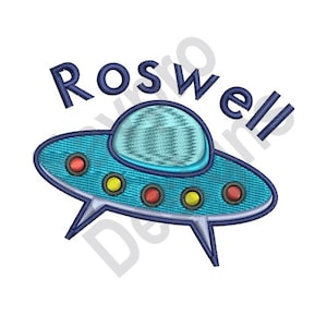 Roswell Ufo - Machine Embroidery Design