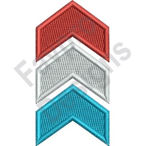 Usa Chevrons - Machine Embroidery Design