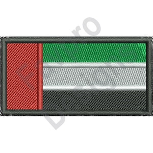 Vereinigte Arabische Emirate Flagge - Maschine Stickerei-Design