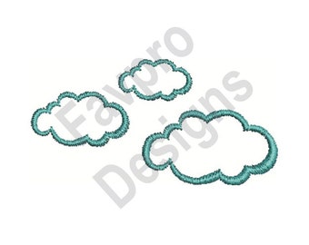 Cloud Outline - Machine Embroidery Design