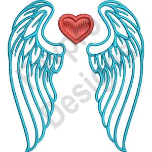 Angel Heart - Maschine Stickerei Design