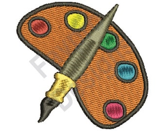 Paint Palette - Machine Embroidery Design