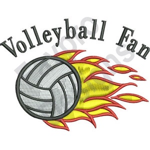 Volleyball Fan - Machine Embroidery Design