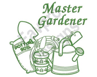 Gardener - Machine Embroidery Design