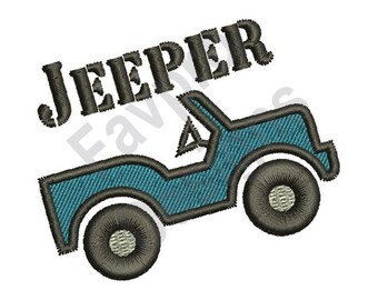 JEEPER - Maschine Stickerei-Design