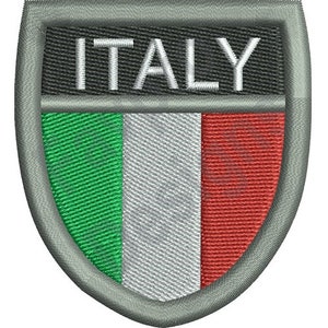 Italy Shield - Machine Embroidery Design