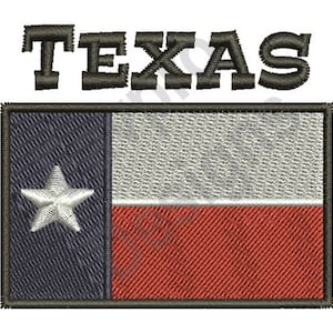Bandera de Texas - diseño de máquina del bordado