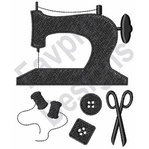 Sewing Machine - Machine Embroidery Design