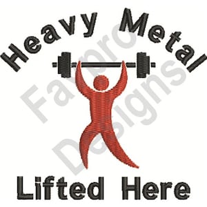 Heavy Metal - Machine Embroidery Design