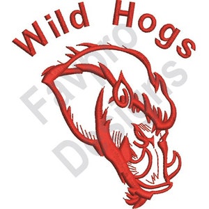 Wild Hogs - Machine Embroidery Design