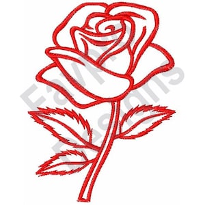 Esquema de la rosa - diseño de máquina del bordado