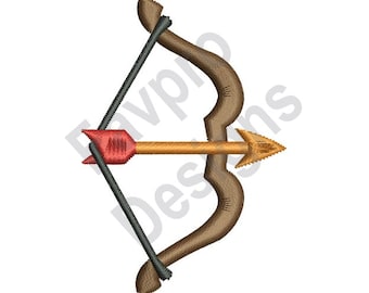 Bow And Arrow - Machine Embroidery Design