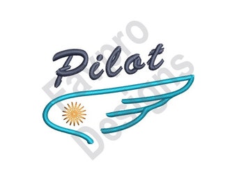 Pilot Wing - Machine Embroidery Design