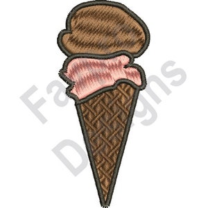 Ice Cream Cone - Machine Embroidery Design