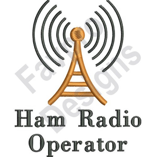 Ham Radio Operator - Machine Embroidery Design