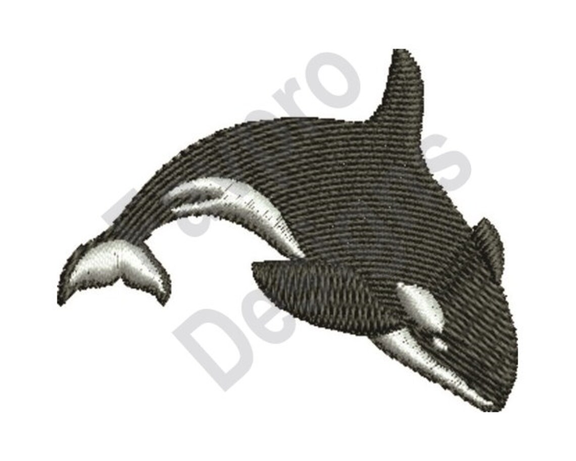 Orca Whale - Machine Embroidery Design - Etsy