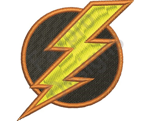 Movies Patch, Superhero Flash Patch Black, Iron on Patch, Embroidered Patch  for Jackets, Easy Patch, Sew on Patch 6.5cm 