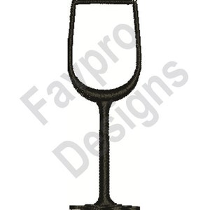 Wine Glass - Machine Embroidery Design