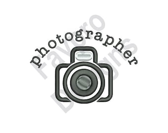 Photographer - Machine Embroidery Design