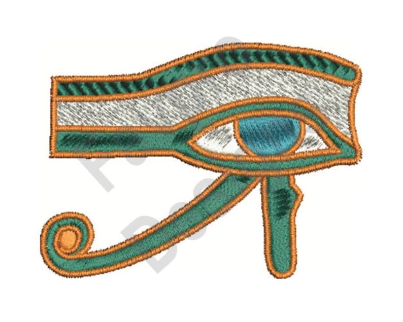 An Egyptian Eye Machine Embroidery Design Etsy