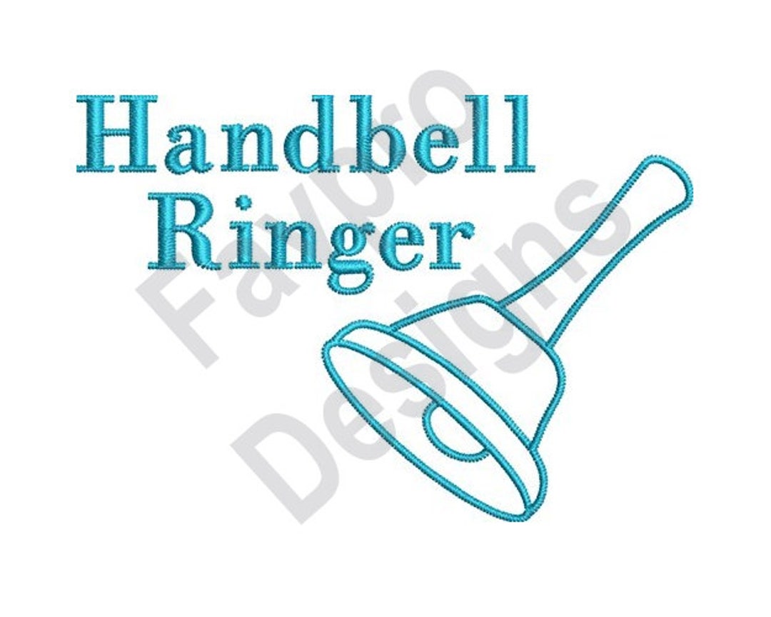 Handbell Ringer Machine Embroidery Design Etsy