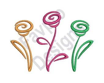 Flowers - Machine Embroidery Design