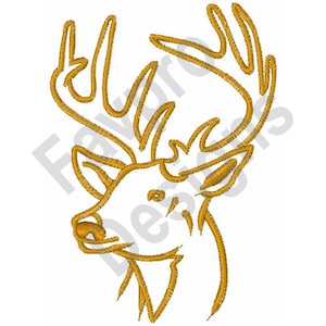 Deer Head - Machine Embroidery Design