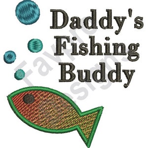Fishing Buddy - Machine Embroidery Design