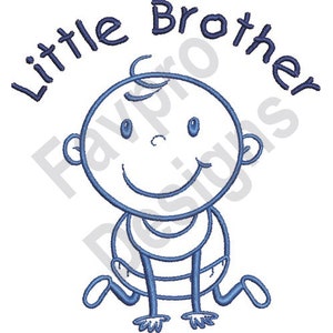Little Brother - Machine Embroidery Design