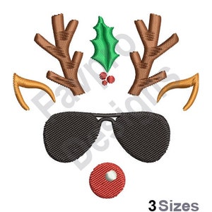Cool Reindeer  - Machine Embroidery Design