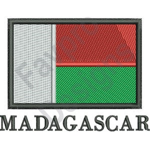 Madagascar Flag - Machine Embroidery Design