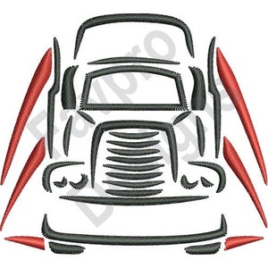 Semi Truck - Machine Embroidery Design
