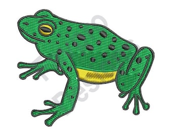 Grüner Frosch - Maschine Stickerei-Design