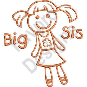 Doll Outline - Machine Embroidery Design