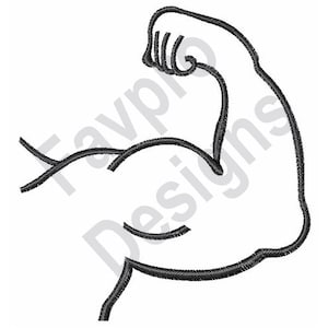 Muscle Man - Machine Embroidery Design
