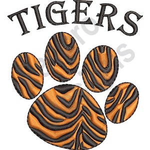 Tiger Paw - Machine Embroidery Design