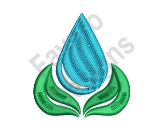 Water Leaf - Machine Embroidery Design