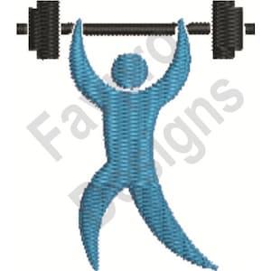 Weightlifter - Machine Embroidery Design