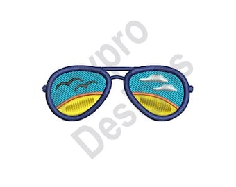 Gafas de sol de verano - Diseño para bordado a máquina