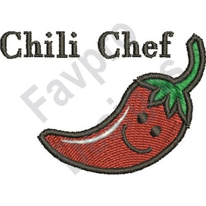 Chili Chef - Machine Embroidery Design