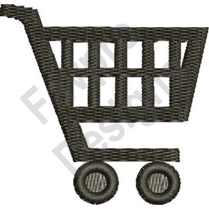 Carrito de compras - diseño de máquina del bordado