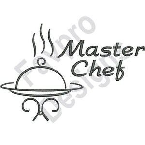 Mästerkockmiddag - Maskinbroderidesign